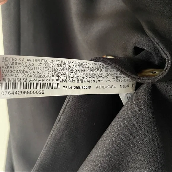 ZARA black waistcoat relaxed fit - Picture 4 of 5